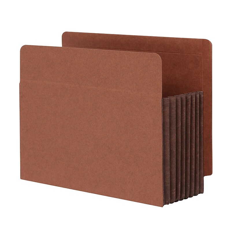 Pendaflex Heavy Duty Reinforced File Pocket, Letter Size, Brown, 5/Box (63770P) image 1