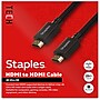 Staples TECH 25 ft. HDMI to HDMI Audio/Video Cable, Male to Male, Black (ST62476)~#|#~3B17752C-C33E-4806-9A8F716CAA2AA650_sc7