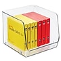 iDESIGN Small Stackable Plastic Storage Bin, Clear (29389M2)~#|#~3B1844F4-94E7-462A-B8E82FB6D8531C8B_sc7