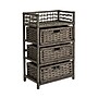 Household Essentials Woven Storage Drawer, 3-Drawer, Grey (HE1106)~#|#~3B1B06C4-9409-49E0-90998F7F0965DA38_sc7
