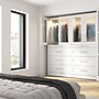 Bestar Florence Collection 71W x 25D Walk-In Closet System with Drawers, Shaker, White (127614-000017)~#|#~3B1C41B2-CDE3-46BF-93E2C010379A5FBD_sc7