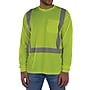 GloWear 8284 High Visibility Long Sleeve T-Shirt, ANSI Type R Class 2, Lime, 5XL (21879)~#|#~3B1D97BC-A493-4A2B-BB10ABFCACA9535B_sc7