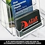Azar Displays Trifold Brochure Holder, Desktop/Countertop, Top Loading, Clear Acrylic, 2/Pack (252922-2PK)~#|#~3B20A95A-2890-4FA1-949DE0BB13E6B68F_sc7
