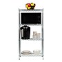 Mind Reader 4 Shelf Adjustable Garage Shelving, 11.75"W, Chrome Plate (4TSHELVU-SIL)~#|#~3B2CEBEF-B2B3-496F-BF23203FC0506984_sc7