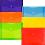 JAM Paper Plastic Hook & Loop Envelopes, 9.8" x 13", Multicolored, Assorted Colors, 6/Pack (218V2OLIPRYSA)~#|#~3B2EE5A0-94AF-449F-96F34D30FAF56DD1_sc7