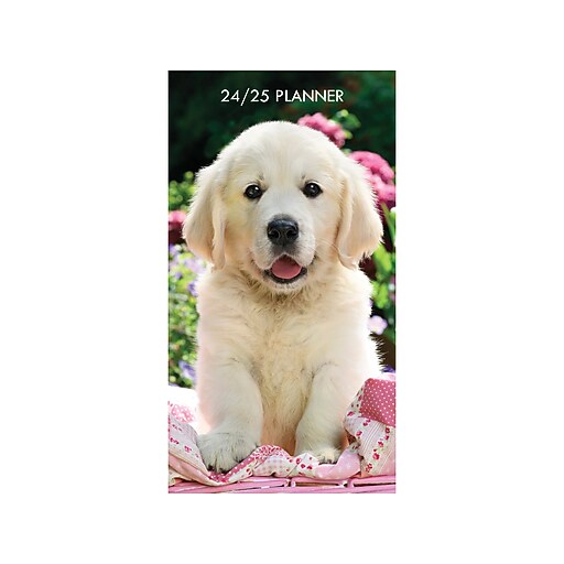 20242025 Willow Creek Puppy Love 3.5" x 6.5" Monthly Planner