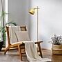 Simple Designs Sleek Essentials 54.72" Metal Floor Lamp with Round Shade, Yellow (LF1051-YLW)~#|#~3B2FEFE0-02DB-442D-85706622288EA68B_sc7