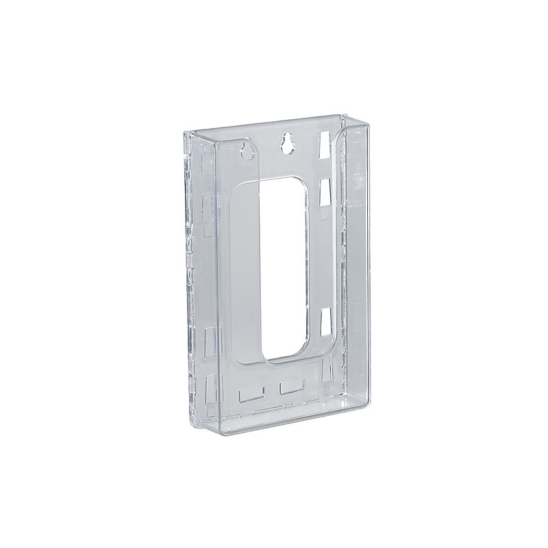 Azar Brochure Holder, 4.1875" x 7.875", Vertical, Clear Plastic, 10/Pack (252328) image 1