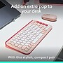 Logitech POP ICON Wireless Ergonomic Keyboard and Optical Mouse Combo, Pink (920-013105)~#|#~3B3CCB5C-3B73-4C09-8DA58C4A8F5104BE_sc7