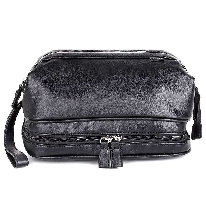 Julia Buxton 10" Toiletry Bag, Water Resistant, Black (BX06772.BK) image 1