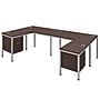 Boss Office Products Simple System 60"W L-Shaped Desk with Pedestal, Driftwood, 2/Set (SGSD008-201)~#|#~3B409B50-4F6E-4625-8AD2C4F25CB1D1B6_sc7