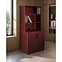 Boss Office Products Storage Cabinet/Bookcase Combo, Mahogany (GROUPA24-M)~#|#~3B489BEC-816F-4785-8C89E4FB1599346B_sc7