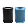 Alpine Industries 4460 Steel Mesh Trash & Recycling Bin Combo with Flat Lid and Liner, 36 Gallon, Black/Blue (ALP4460-01-E)~#|#~3B49314B-556B-4437-894F3803D8868C8E_sc7