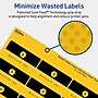 Avery Laser/Inkjet Rectangle Multipurpose Labels, 1-1/4" x 2-3/8", Bright Yellow, 720/Pack (94227)~#|#~3B4BE58A-61AA-4CD9-A78CFA669A4E7442_sc7