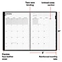 2027 Staples 8" x 12" Monthly Planner, Faux Leather Cover, Black (ST63596-27)~#|#~3B4E6DAF-CAFF-4264-85767FD377316140_sc7
