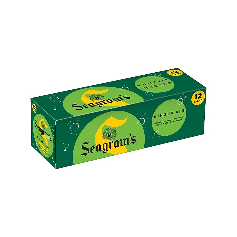 Seagram's Ginger Ale, 12 oz., 24/Carton (00072979004167) image 1