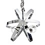 Lalia Home 3-Light 18" Adjustable Globe Hanging Metal and Clear Glass Ceiling LED Pendant, Chrome (LHP-3010-CH)~#|#~3B514547-5485-4C2A-BD2833D2C8CEDC4F_sc7