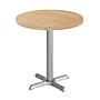Flash Furniture Bennett 30" Round Wooden Commercial Indoor Table, Natural Top/Silver Base (GSFRD30NTT2222S)~#|#~3B529E25-181A-4833-A9157035817F27D0_sc7
