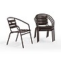 Flash Furniture Lila Metal Restaurant Stack Chairs, Bronze, 4/Pack (4TLH017CBZ)~#|#~3B52B011-A57B-4CF4-912FC688EB5A5393_sc7