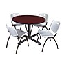 Regency 48" Laminate Round Lunch Room Table with 4 M Stacker Chairs, Gray (TKB48RNDMH47GY)~#|#~3B52D564-62C3-4CDE-A8222F70F804670A_sc7