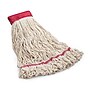 Coastwide Professional™ Looped-End Wet Mop Head, Large, Cotton, 5" Headband, White (CW57748)~#|#~3B53455D-1A8B-4054-832E66B9063281AB_sc7