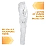 KleenGuard A20 Zipper Front Coverall With Elastic Wrists/Ankles, Breathable Particle Protection, White, 4XL, 20/Carton ~#|#~3B566410-12C5-45B1-98E9467573917774_sc7