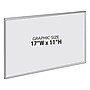 Azar Sign Holder, 17" x 11", Horizontal, Wall Mounted, Clear, Acrylic, 2/Pack (122037-2PK)~#|#~3B56F8ED-952C-4796-957DD30FD9A8F15D_sc7