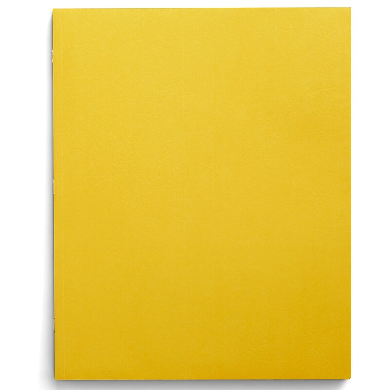 Staples Smooth 2-Pocket Paper Folder, Yellow, 25/Box (27538-CC) image 1