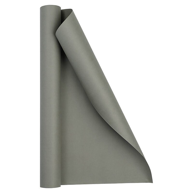 JAM Paper Short Mini Roll Wrapping Paper, 26.3 sq. ft., Gray, 2/Pack(277013539263a) image 1