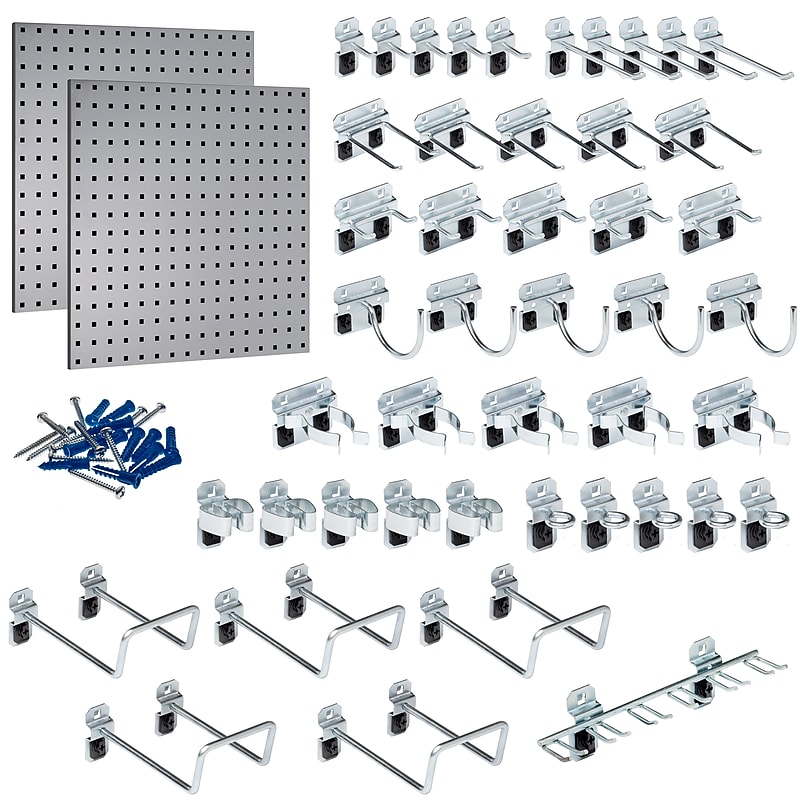 Triton Products LocBoard Pegboards with 46 pc. LocHook Assortment (LB1-GKit) image 1