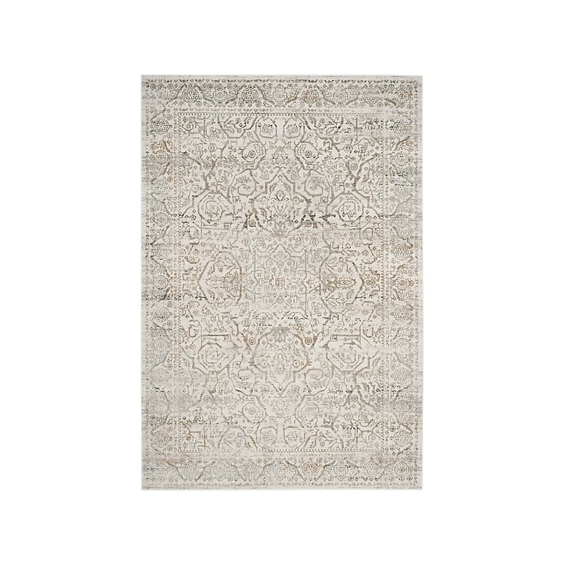 Safavieh Princeton Collection 5.25' x 7.5' Rectangle Indoor Area Rug, Machine Made, Beige/Grey (PRN714A-5) image 1