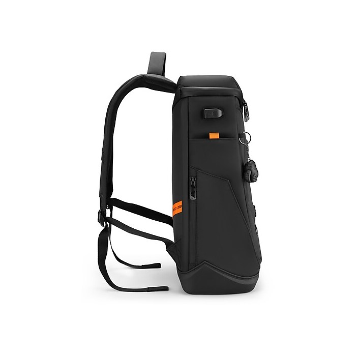 SwissDigital SEON L+ Mountain-Shaped Laptop Backpack, Large, Black