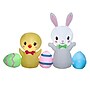 National Tree Company 78" Inflatable Easter Bunny and Chick (GE9-440800-1)~#|#~3B65CABB-3CBF-46F1-8FEBC08F0E9F32E5_sc7