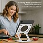 Uncaged Ergonomics 10.2" x 10" Metal Swivel Laptop Stand 2.0, White (SLS-White)~#|#~3B65E179-4B28-47DF-8688DD099C8B679F_sc7