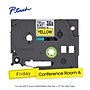 Brother P-touch Flexible ID Laminated Label Tape, ~1/2" x 26.2', Black on Yellow (TZeFX631)~#|#~3B65F055-98D3-43C0-A8B903ECA1BE0256_sc7