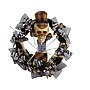 Nearly Natural Halloween Skull in Plaid Mesh Wreath, 24" (W1208)~#|#~3B6916AD-7A2F-4070-8C7592542CD770DD_sc7