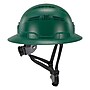 Ergodyne Skullerz 8964 PC-ABS Type II, Class C, 6-point Ratchet Suspension Full Brim Safety Helmet, Green (60565)~#|#~3B6D5AC5-85A0-4A29-A6F2156FC017FF95_sc7