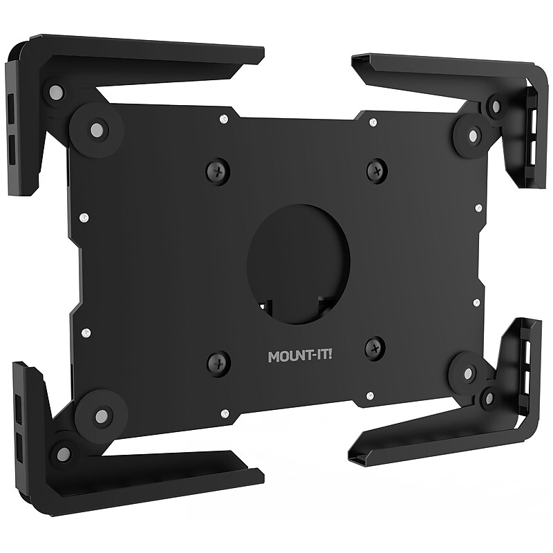 Mount-It! Adjustable Universal Anti-Theft iPad Tablet Wall Mount, 9.7" to 13", Black (MI-3882BLK) image 1