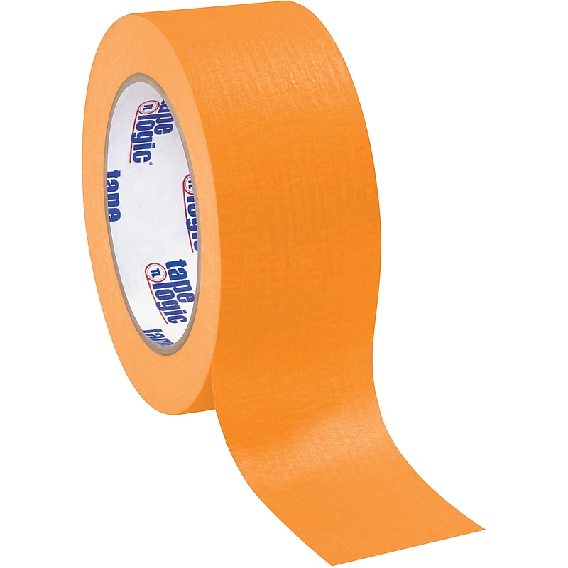 Tape Logic Masking Tape, 2" x 60 yds., Orange, 12/Carton (T93700312PKD) image 1