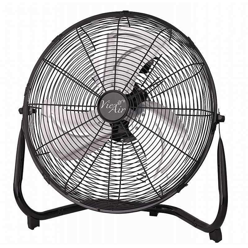 Vie Air High Velocity 18" Floor Fan, 3-Speed, Black (93896354M) image 1