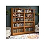 Bush Furniture Universal 72"H 5-Shelf Bookcase with Adjustable Shelves, Natural Cherry Laminated Wood (WL12467)~#|#~3B8036D0-F8C6-4056-9732162B4D3C71EF_sc7