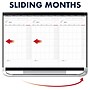 Quartet Prestige Total Erase Calendar Whiteboard, Graphite Frame, 3' x 2' (CMP32P2)~#|#~3B80D62D-FFB9-43FC-BFB59613873BBB42_sc7