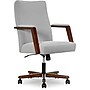 Finch NEO ONE Ergonomic Velvet Fabric/Wood Swivel Executive Chair, Gray (52304-GRY)~#|#~3B87848F-07CF-48D9-91ABD99C3CE97E3B_sc7