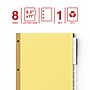 Staples Large Tab Insertable Paper Divider, 8 Tabs, Buff with Clear Tabs, 1 Set (18934/11112)~#|#~3B87DBD0-FBB6-4877-9148A3ABA4E67C9F_sc7