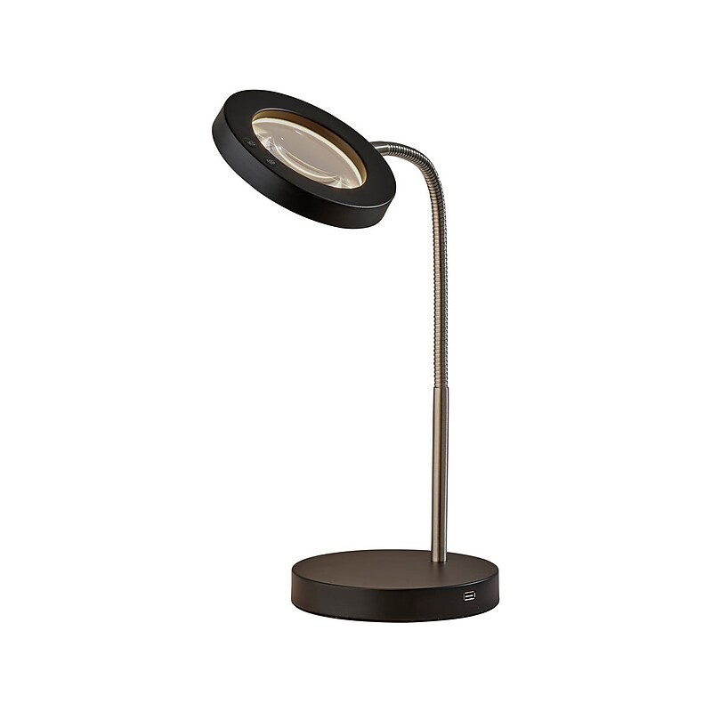 Simplee Adesso Holmes LED 3x Magnifier Desk Lamp (SL4924-01) image 1