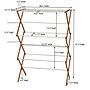 Household Essentials Bamboo Folding Clothes Drying Rack, Natural (HH6525)~#|#~3B945F8D-1A7A-43EF-8BBDF5B86B00612A_sc7