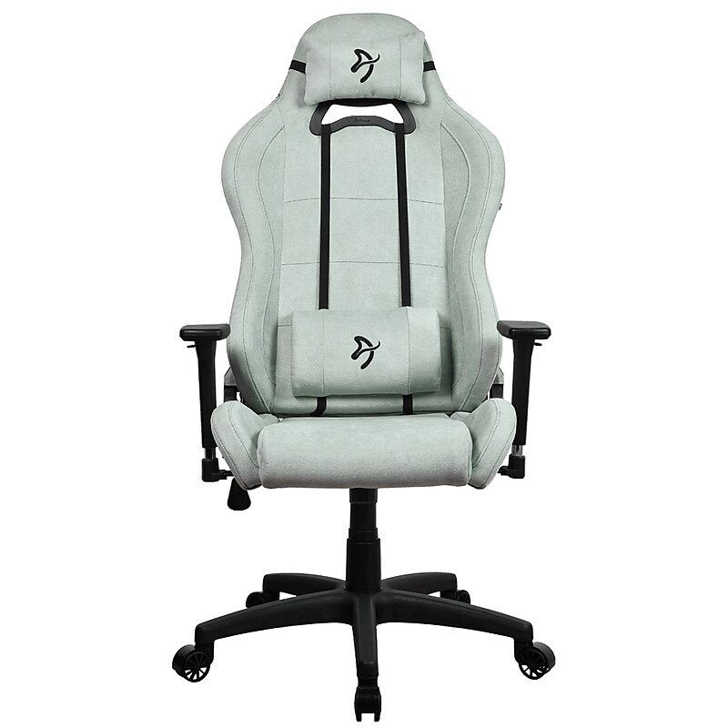 Arozzi Torretta Soft Fabric Ergonomic Racing Gaming Chair, Pearl Green (TORRETTA-SFB-PGN) image 1