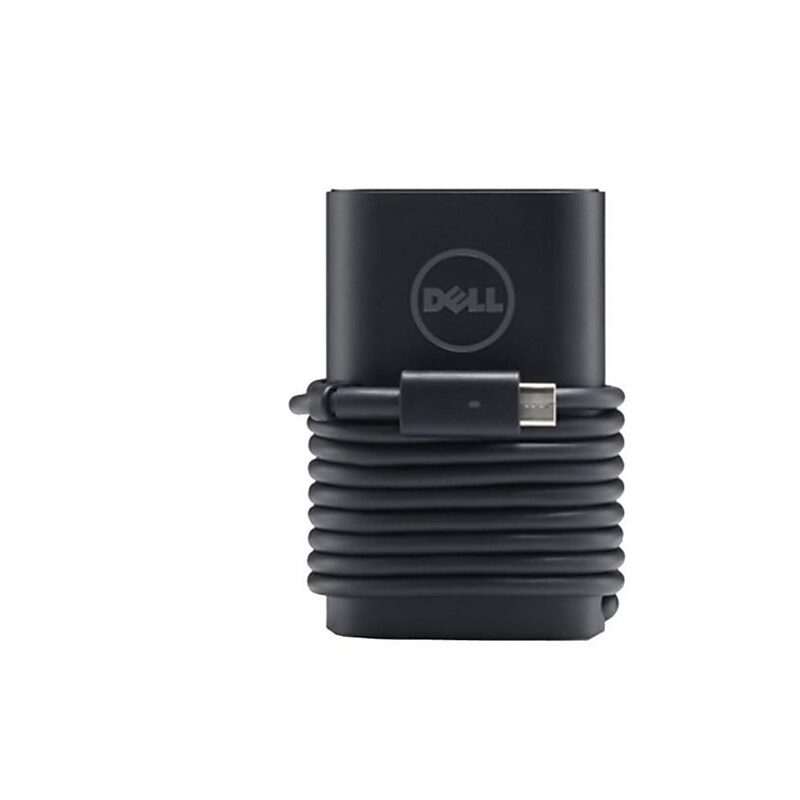 Dell 65W USB-C AC Adapter for Dell Venue, Latitude, Inspiron, Xps Laptops, Black (M1WCF) image 1