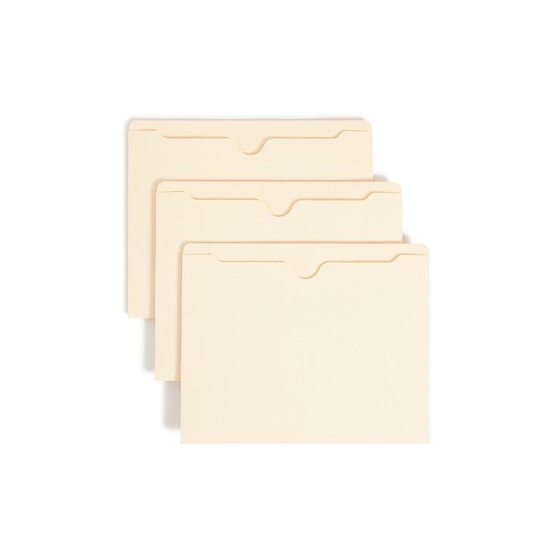 Smead Recycled Reinforced File Jacket, Letter Size, Manila, 100/Box (75500) image 1