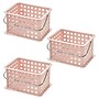 iDESIGN Storage Basket, Plastic, Blush Pink, 3/Pack (29048M3)~#|#~3BA41F7D-CC38-419A-A9F5FB91290E90DF_sc7